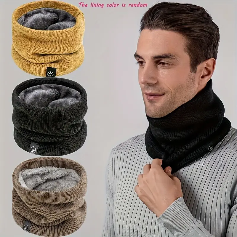 Warm Knitted Scarf Thickened P - Neck Gaiter Fleece recensione e prezzo