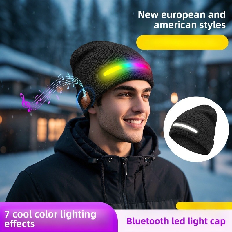Christmas LED Light Up Bluetoo - Knit Beanie Hat Warm recensione e prezzo