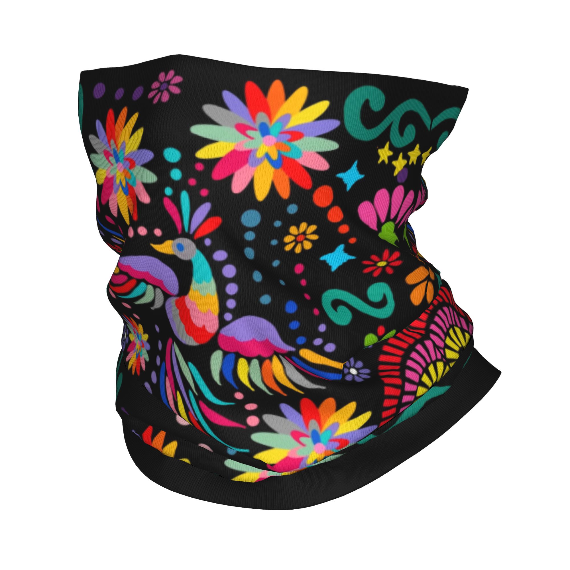 Custom Mexican Floral Flower T - Neck Gaiter Fleece recensione e prezzo