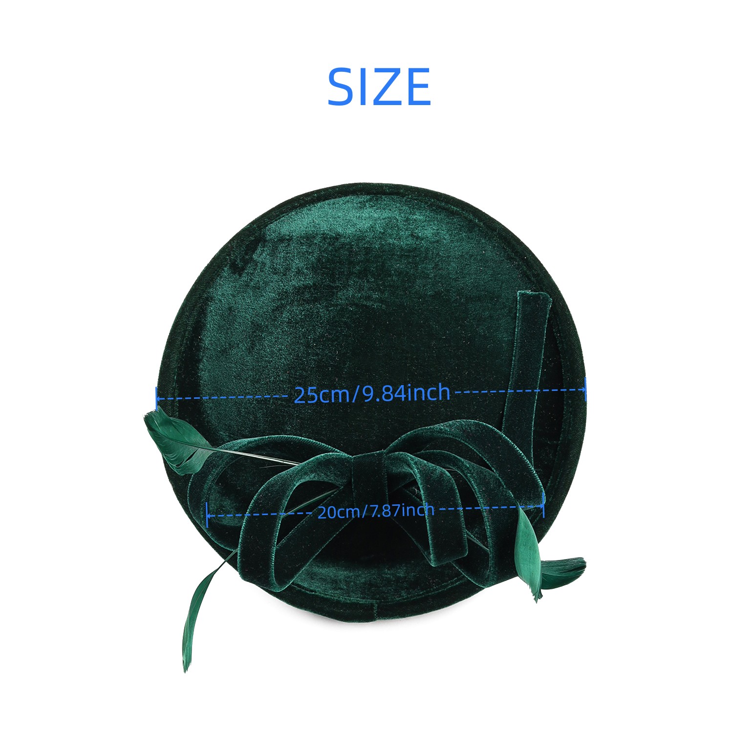 Velour Velvet Fascinator Feath - Winter Headband Fleece recensione e prezzo