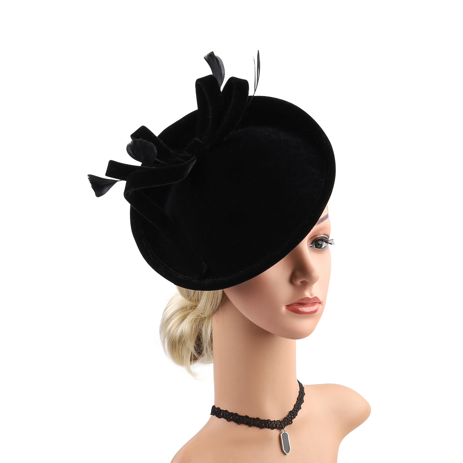 Velour Velvet Fascinator Feath - Winter Headband Fleece recensione e prezzo
