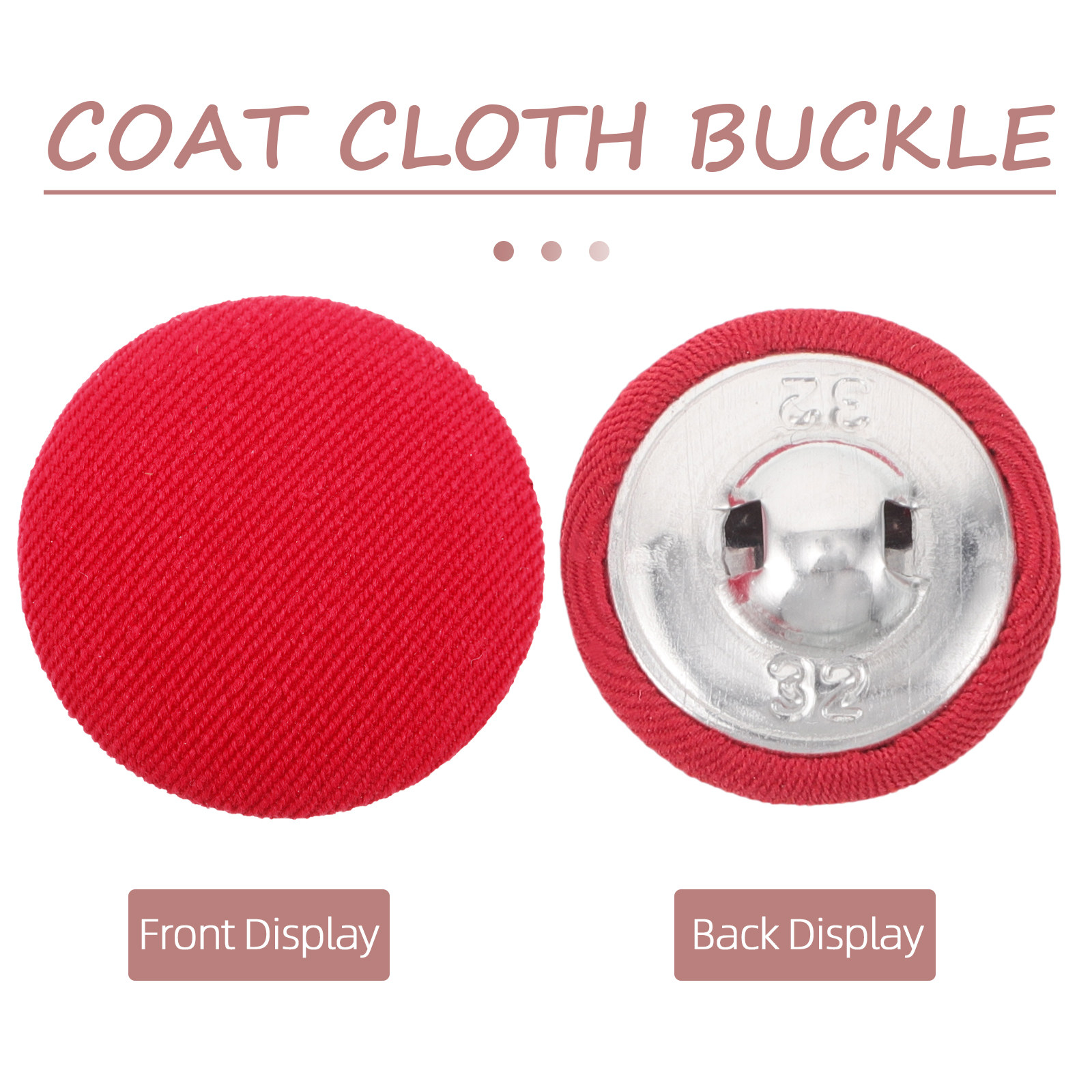 20Pcs Round Cloth Covered Butt - Wool Coat Peacoat recensione e prezzo