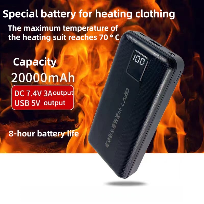 New Large Capacity 7.4V/3A/160 - Heated Vest Battery recensione e prezzo