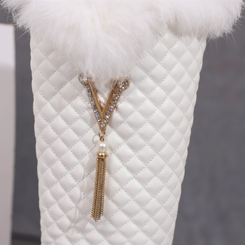 Winter Women Fur Knee High Boo - Waterproof Winter Boot recensione e prezzo