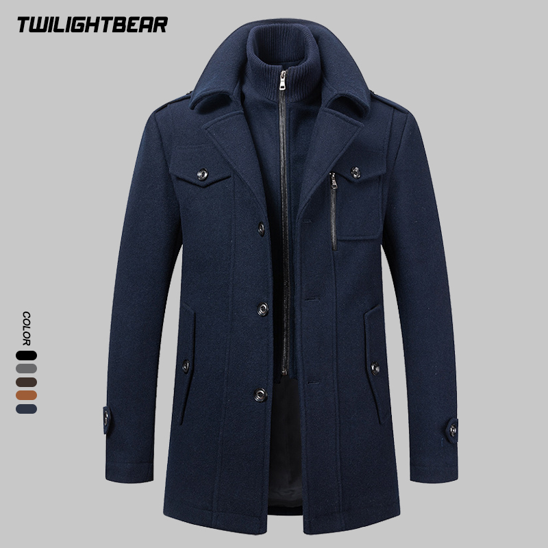 Winter Men's Wool Coat Oversiz - Wool Coat Peacoat recensione e prezzo