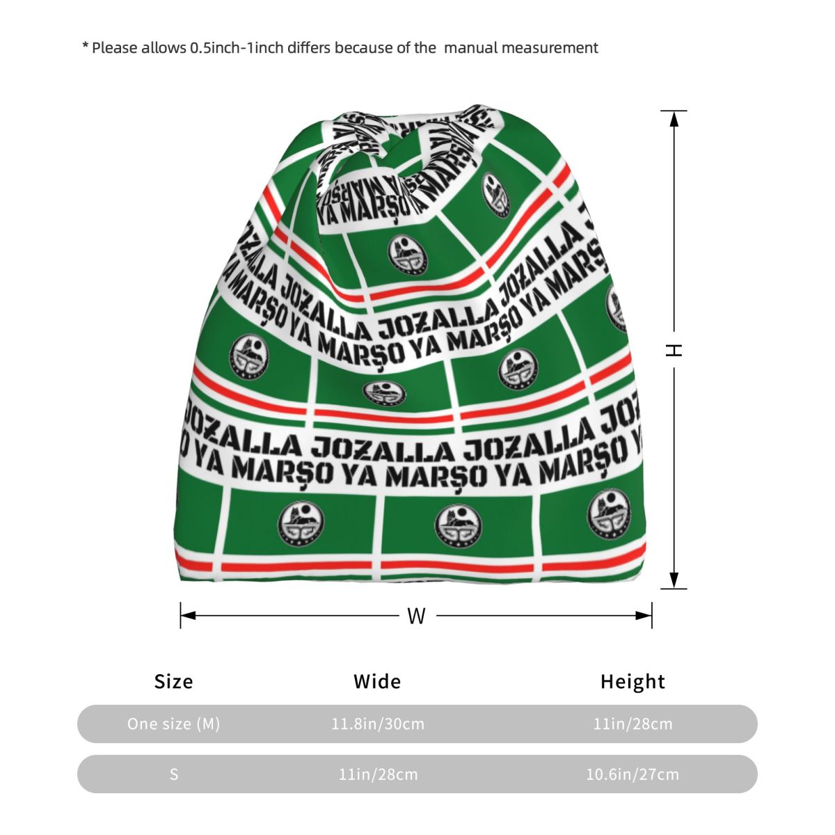 Marso Ya Jozalla Ichkeria Flag - Knit Beanie Hat Warm recensione e prezzo