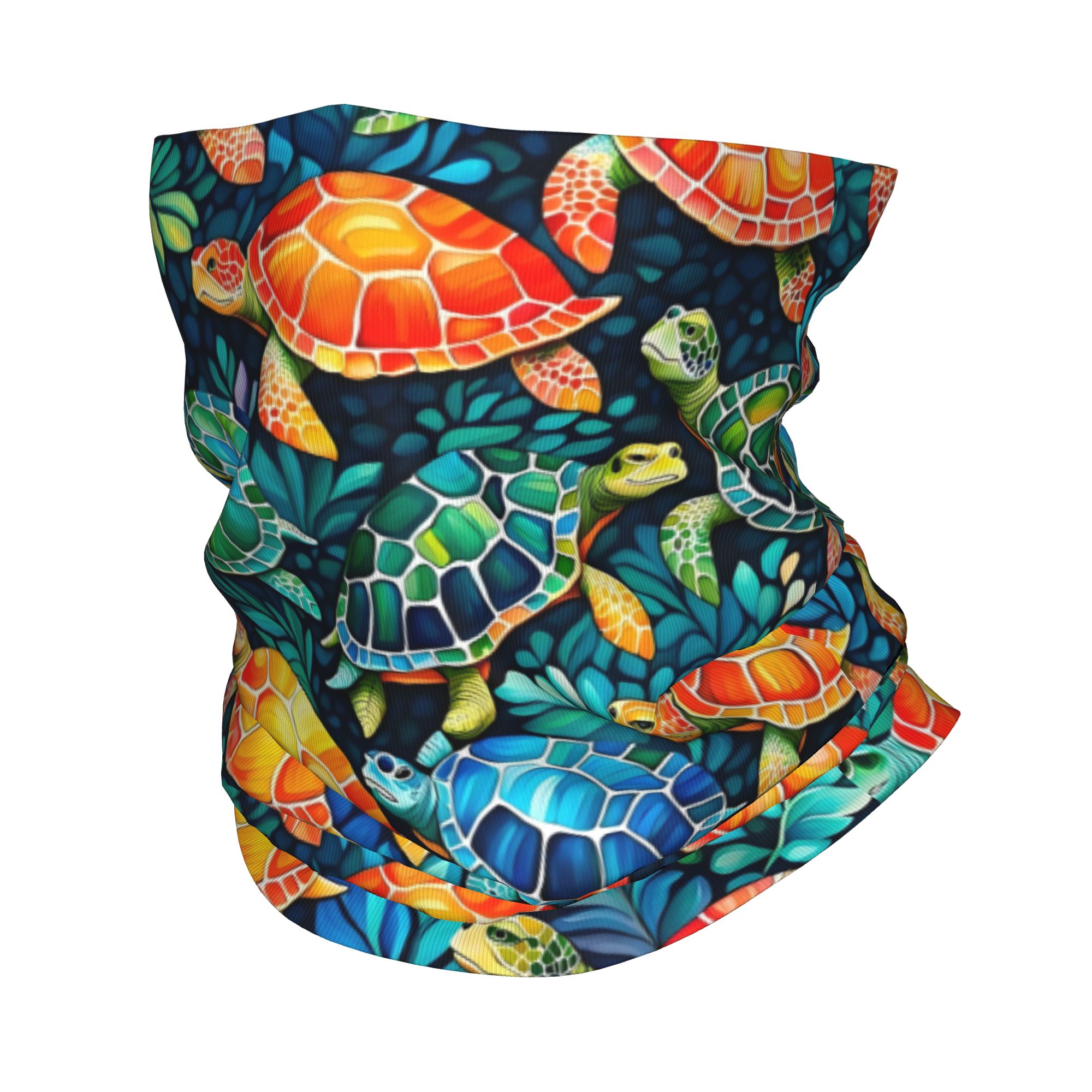 Custom Funny Colorful Sea Turt - Neck Gaiter Fleece recensione e prezzo