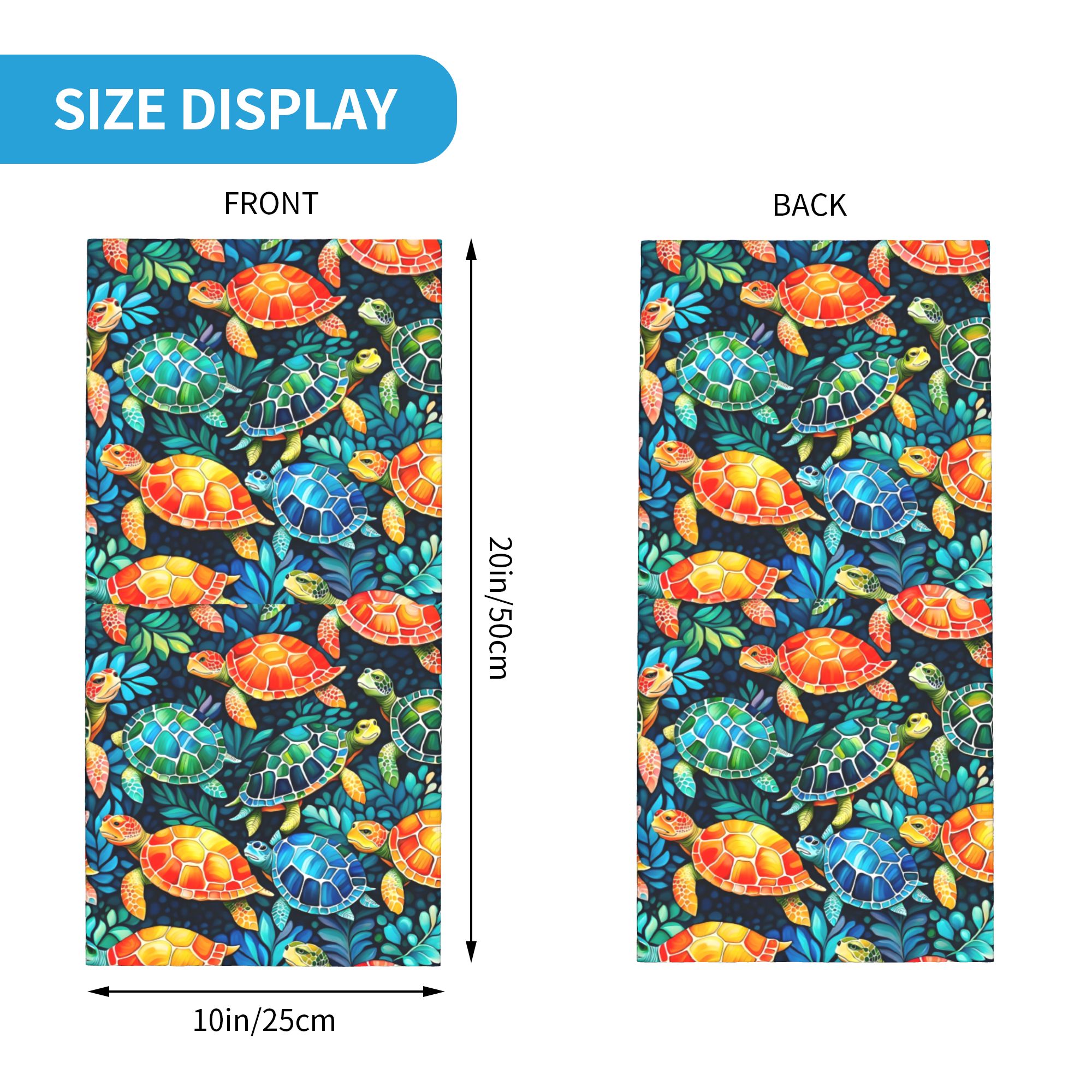 Custom Funny Colorful Sea Turt - Neck Gaiter Fleece recensione e prezzo