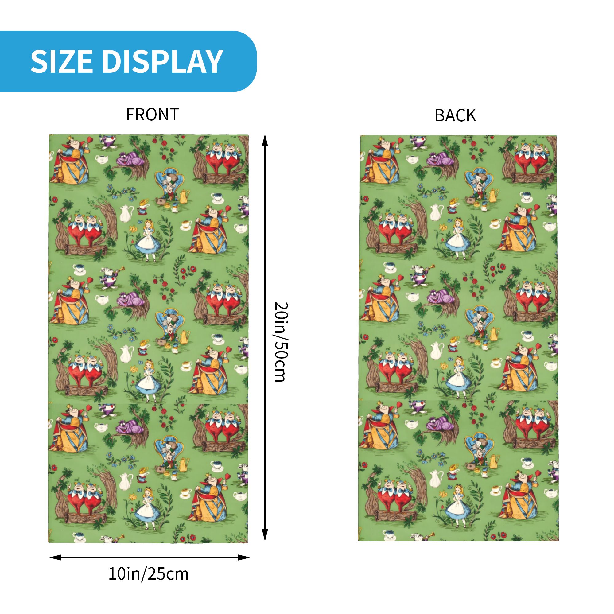 Custom A-Alice in W-Wonderland - Neck Gaiter Fleece recensione e prezzo