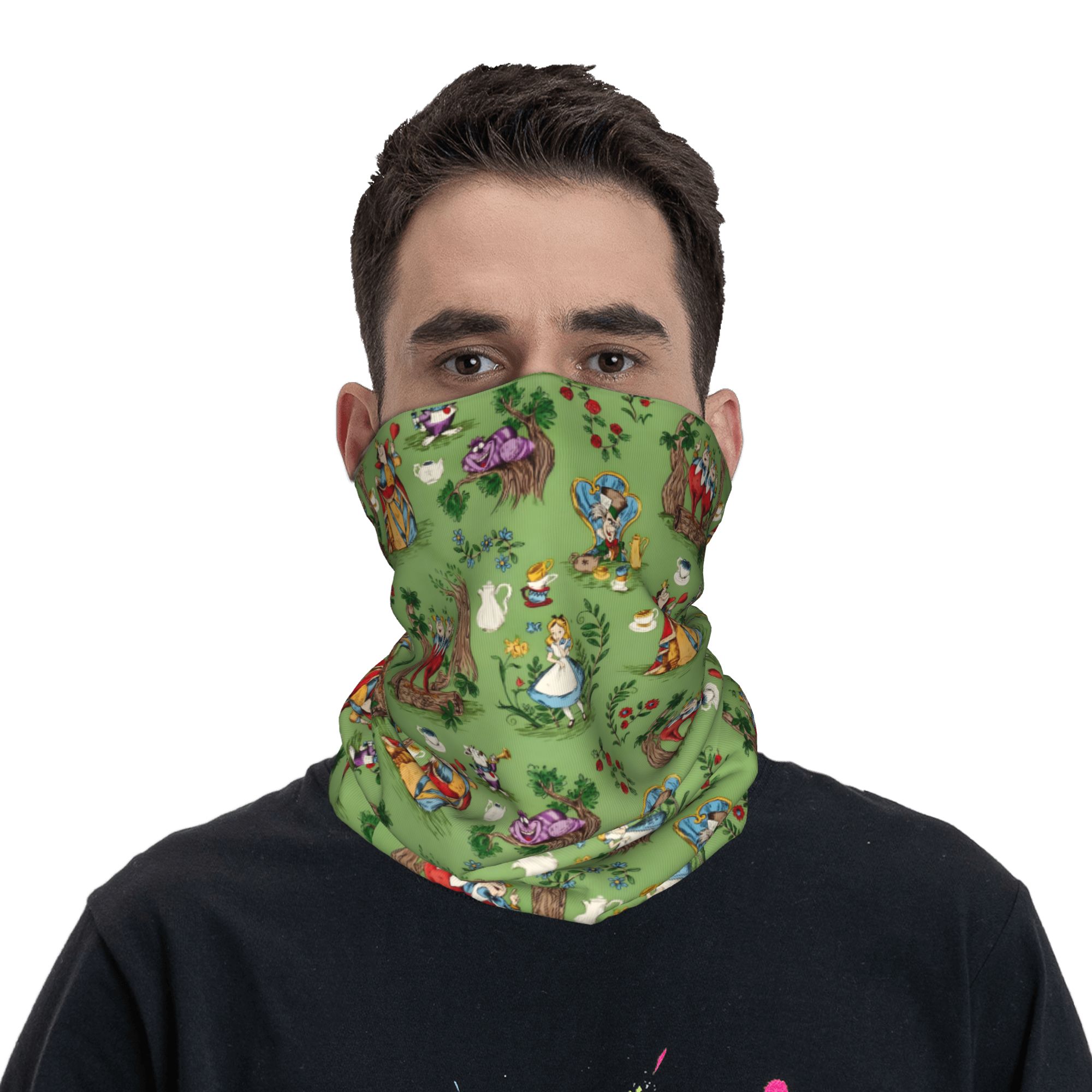 Custom A-Alice in W-Wonderland - Neck Gaiter Fleece recensione e prezzo