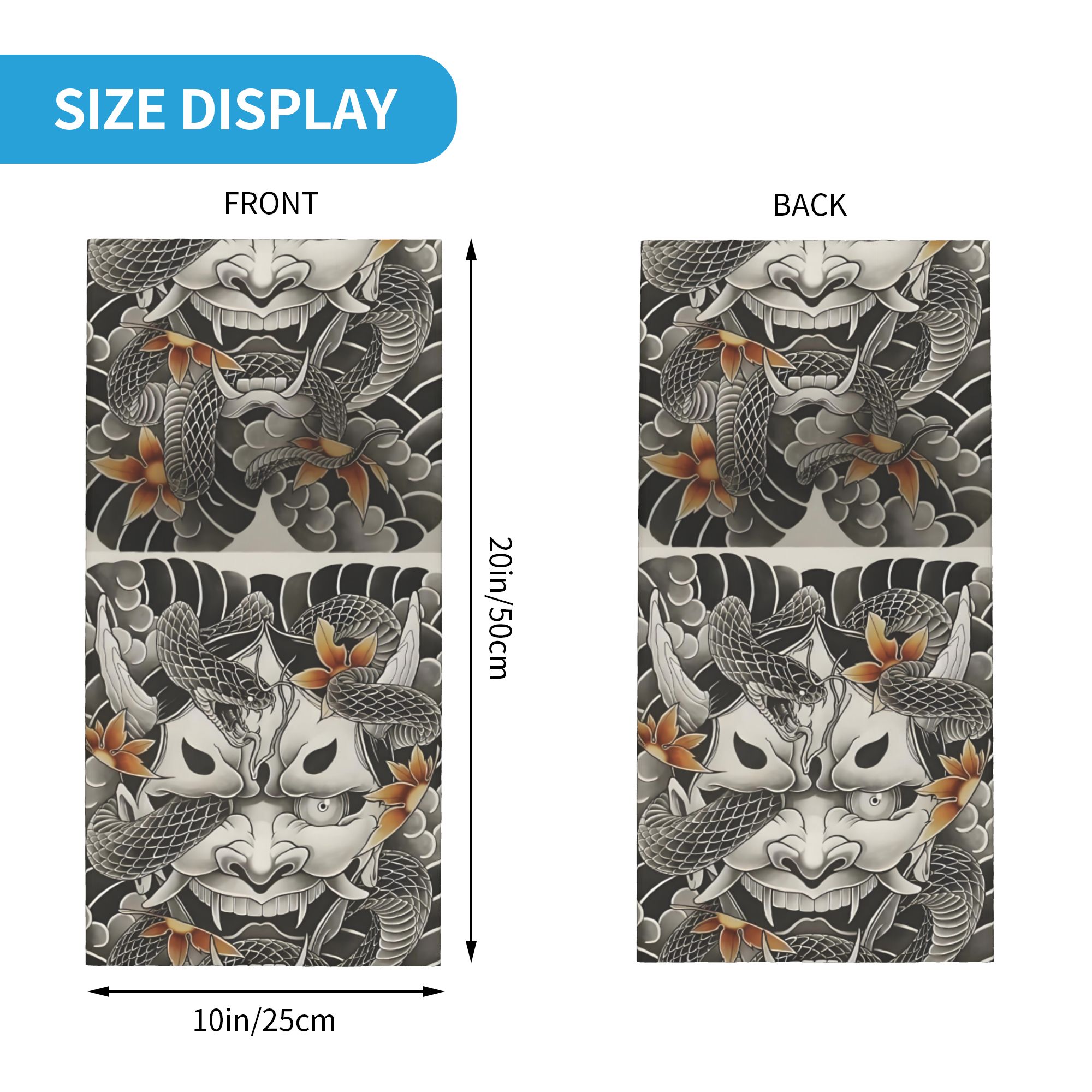 Custom Samurai Oni Demon Banda - Neck Gaiter Fleece recensione e prezzo