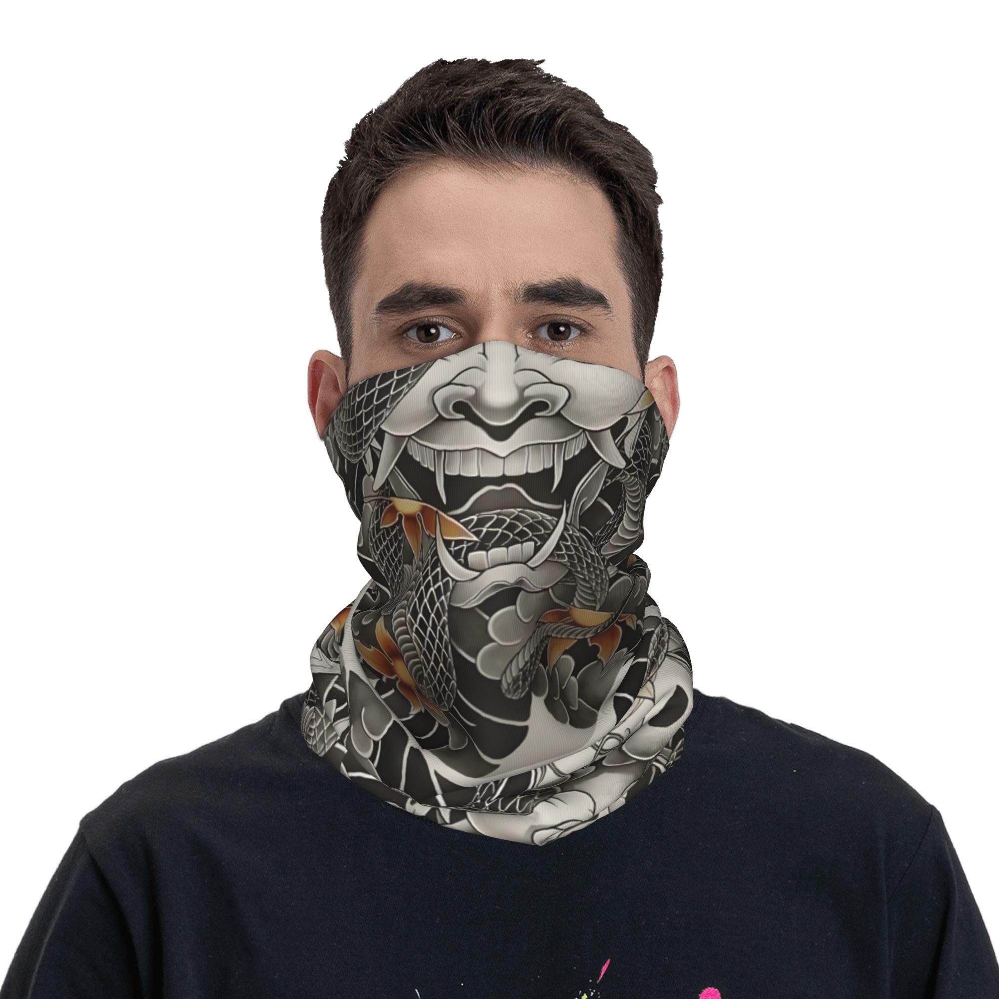 Custom Samurai Oni Demon Banda - Neck Gaiter Fleece recensione e prezzo