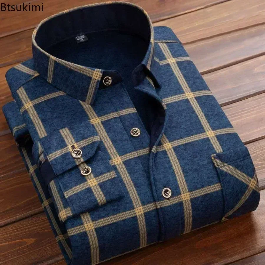 2024 Men's Winter Warm Long Sl - Flannel Shirt Lined recensione e prezzo