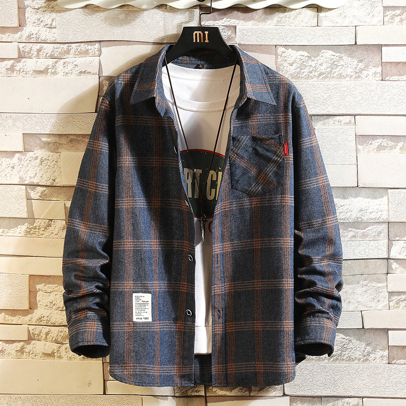 2025 Summer Men's Plaid Shirt  - Flannel Shirt Lined recensione e prezzo