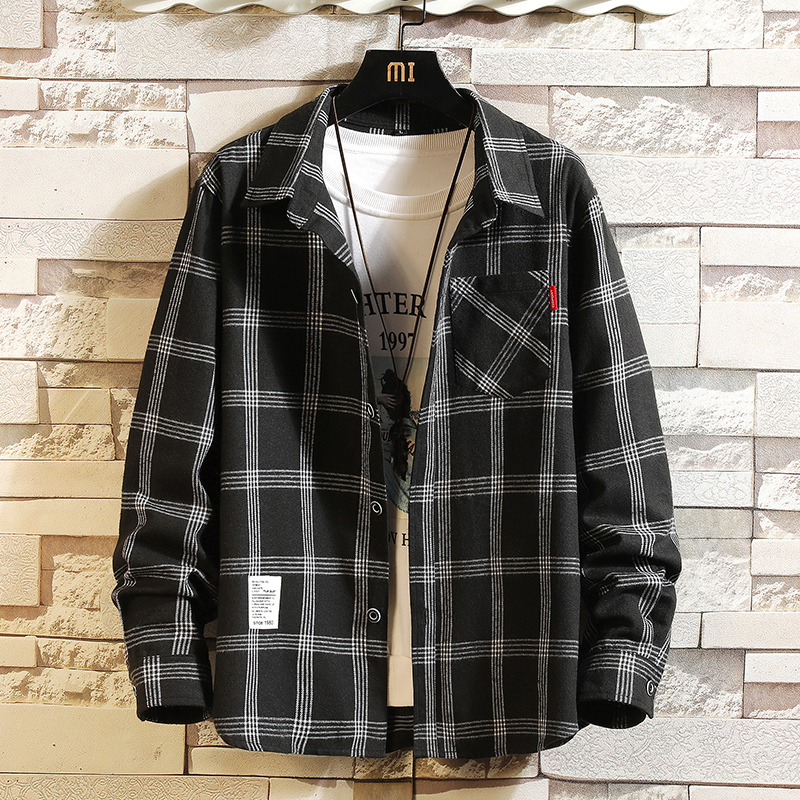 2025 Summer Men's Plaid Shirt  - Flannel Shirt Lined recensione e prezzo