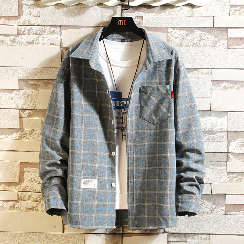 2025 Summer Men's Plaid Shirt  - Flannel Shirt Lined recensione e prezzo