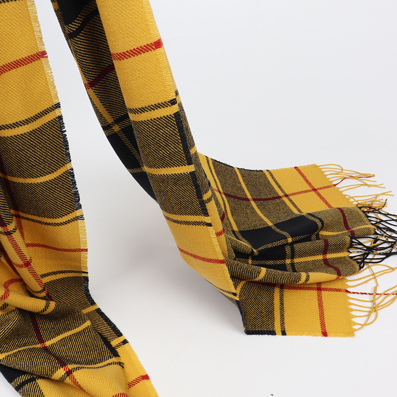 2022 winter men plaid scarf ca - Wool Scarf Men recensione e prezzo