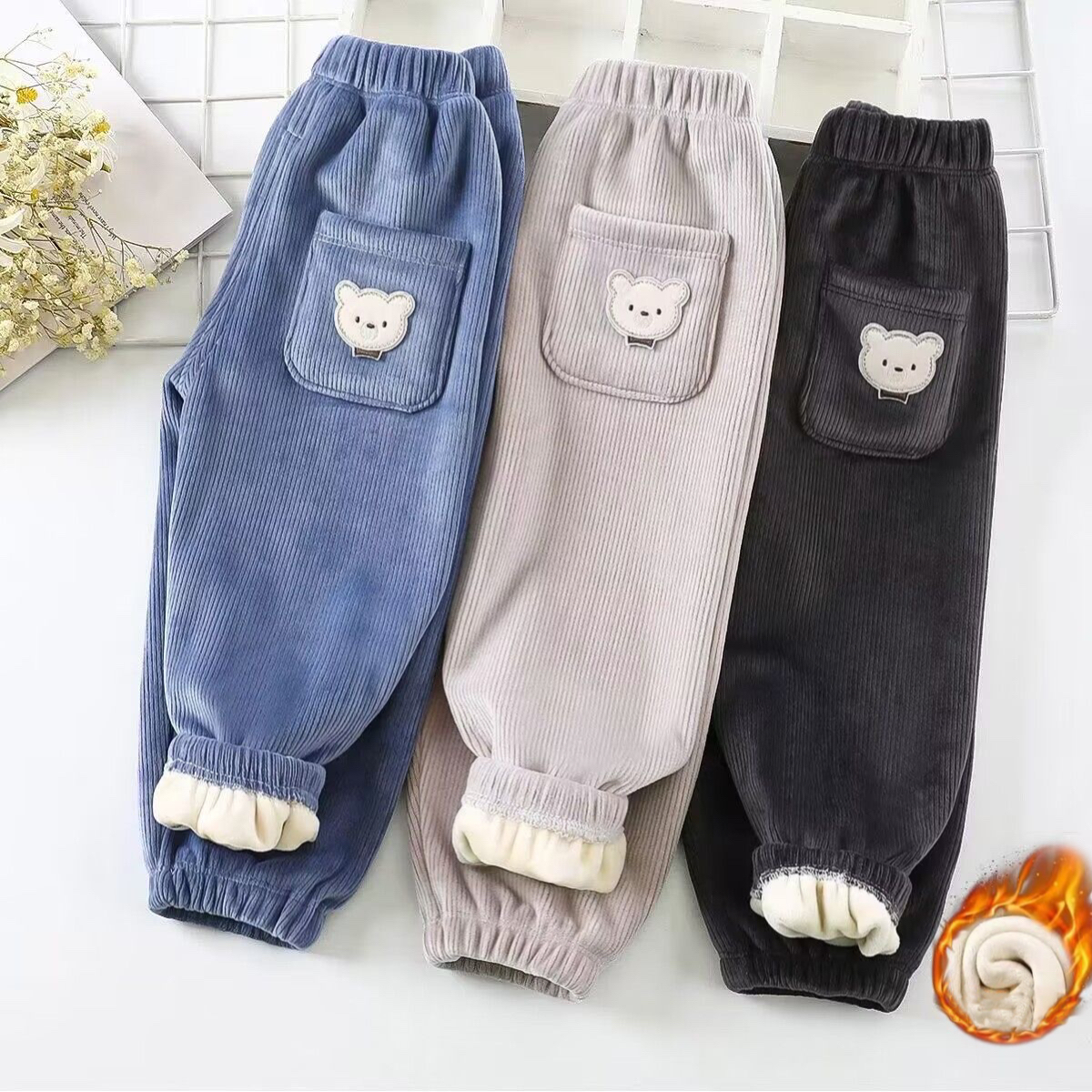 1pcs Boy Girl Winter Velvet Co - Corduroy Pant Warm recensione e prezzo