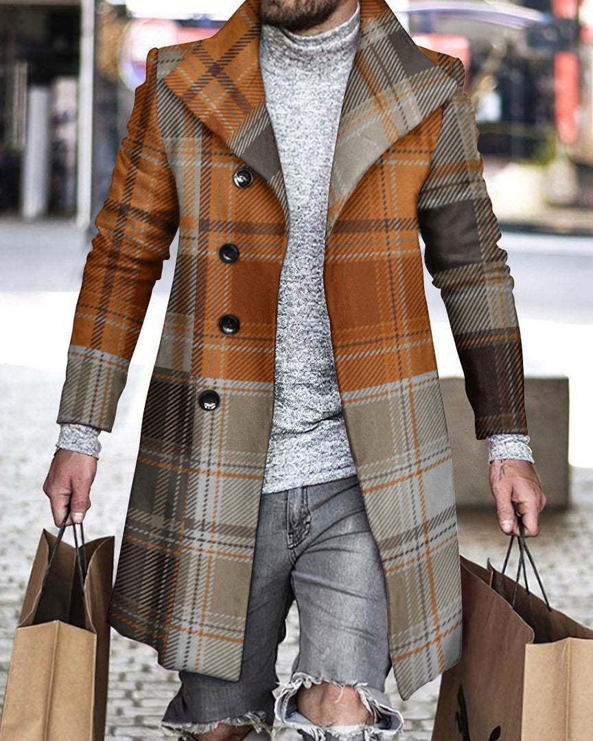 2025 Long Coat Men Mens Wool J - Wool Coat Peacoat recensione e prezzo