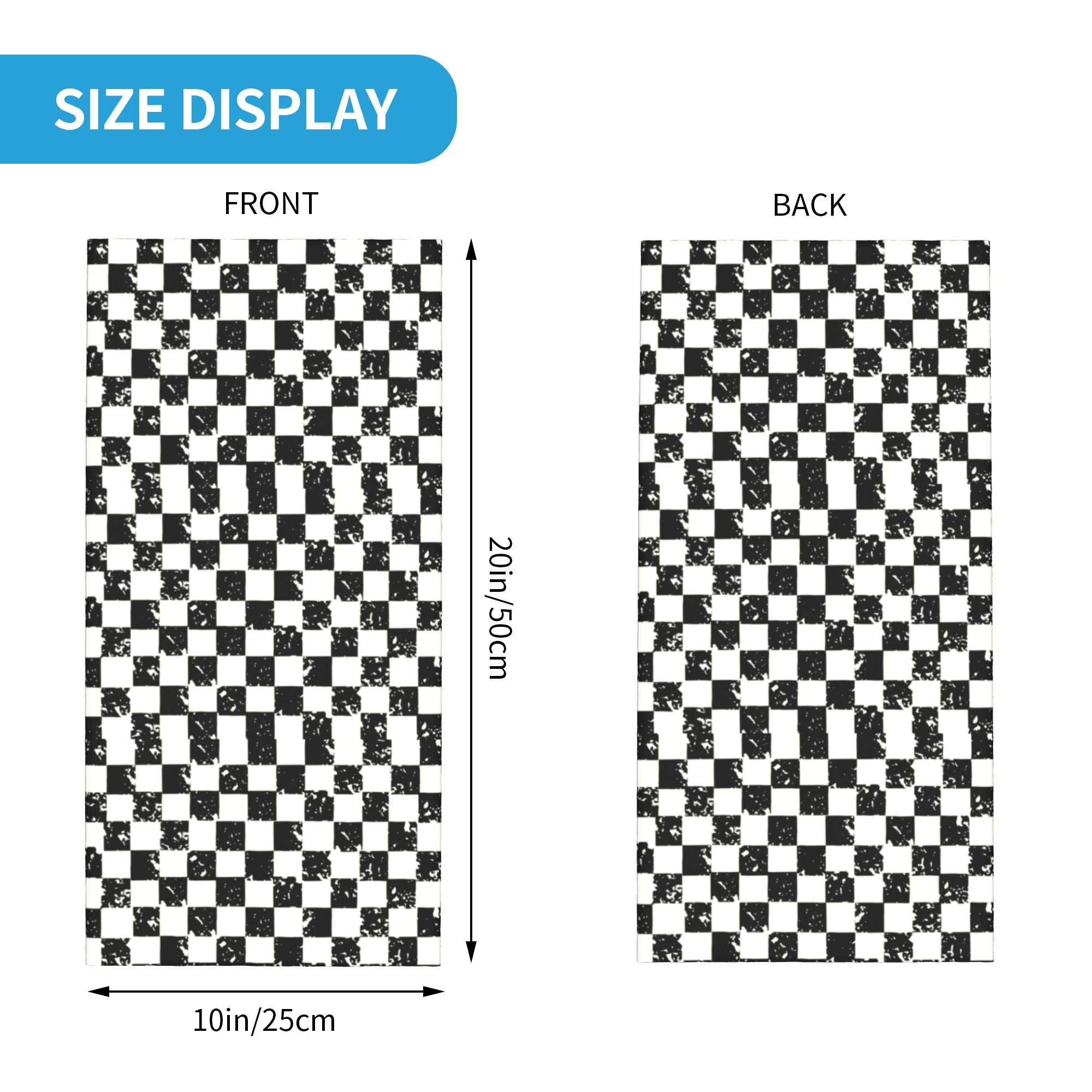 Custom Retro Checkered Flag Wi - Neck Gaiter Fleece recensione e prezzo