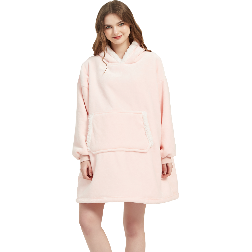 Microfiber Plush Coral Fleece  - Sherpa Hoodie Fleece recensione e prezzo