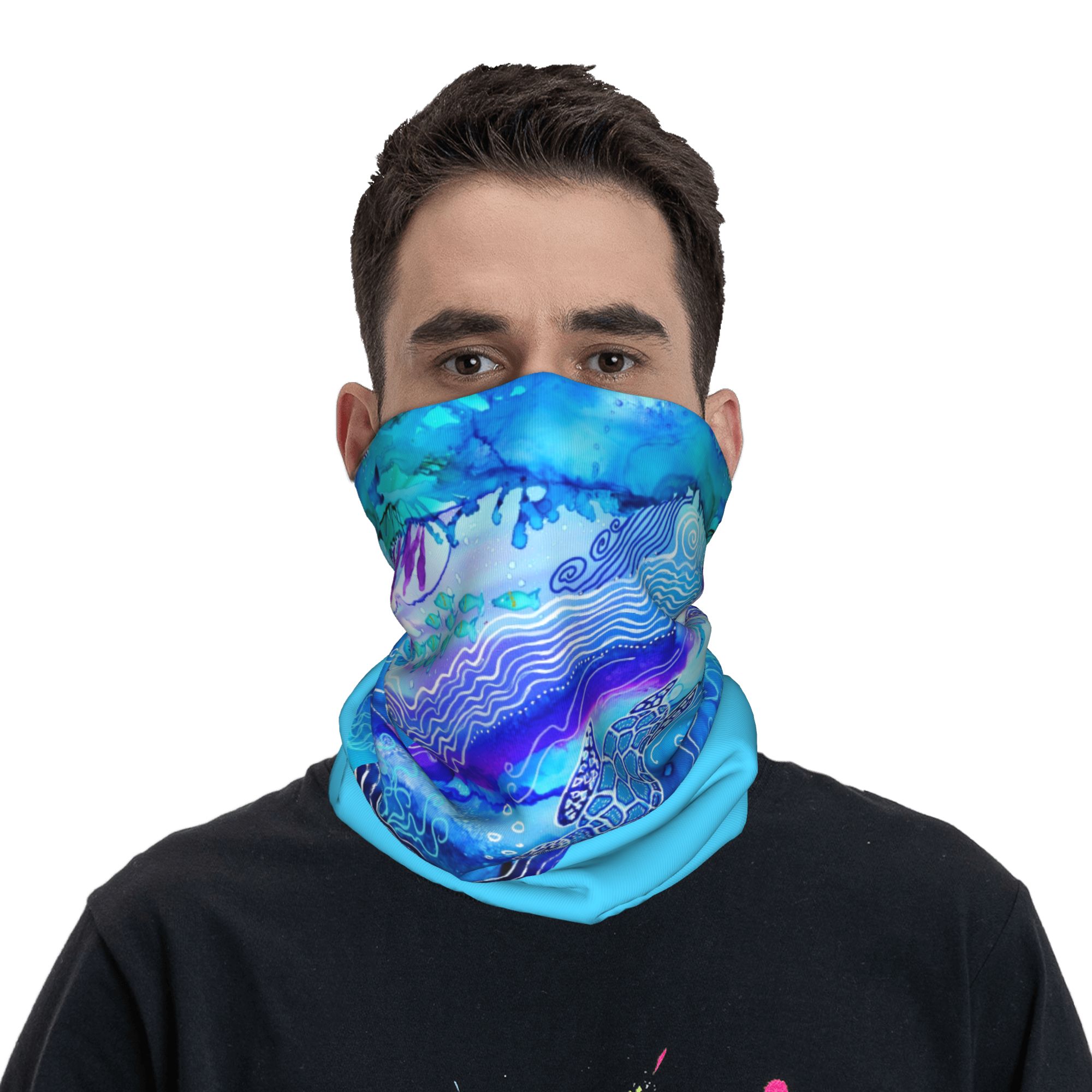 Custom Ocean Turtle Dive Winte - Neck Gaiter Fleece recensione e prezzo