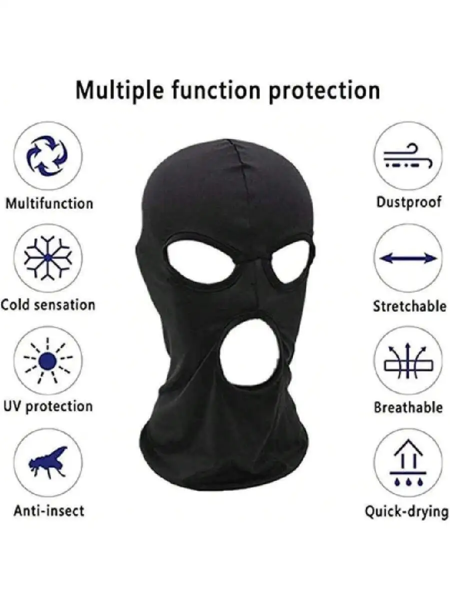 3 Hole Black Balaclava Face Ma - Balaclava Ski Mask recensione e prezzo
