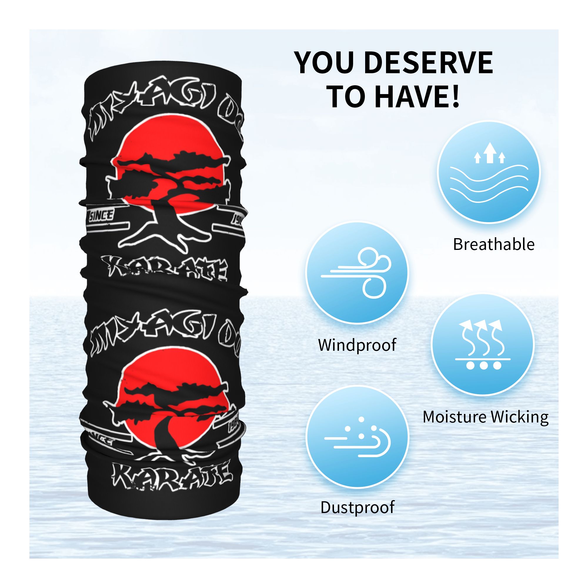 Custom K-Karates Retro Japanes - Neck Gaiter Fleece recensione e prezzo