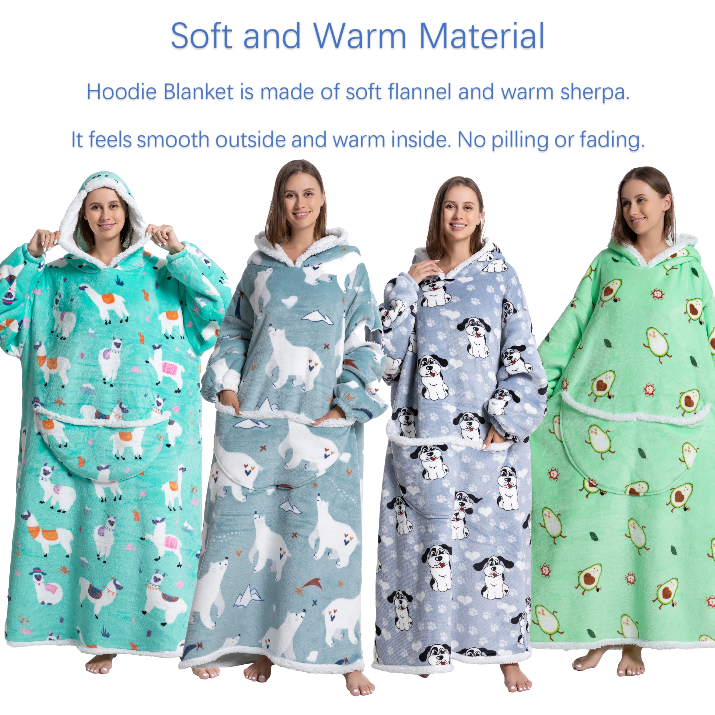 Oversized Wearable Blanket Coz - Sherpa Hoodie Fleece recensione e prezzo