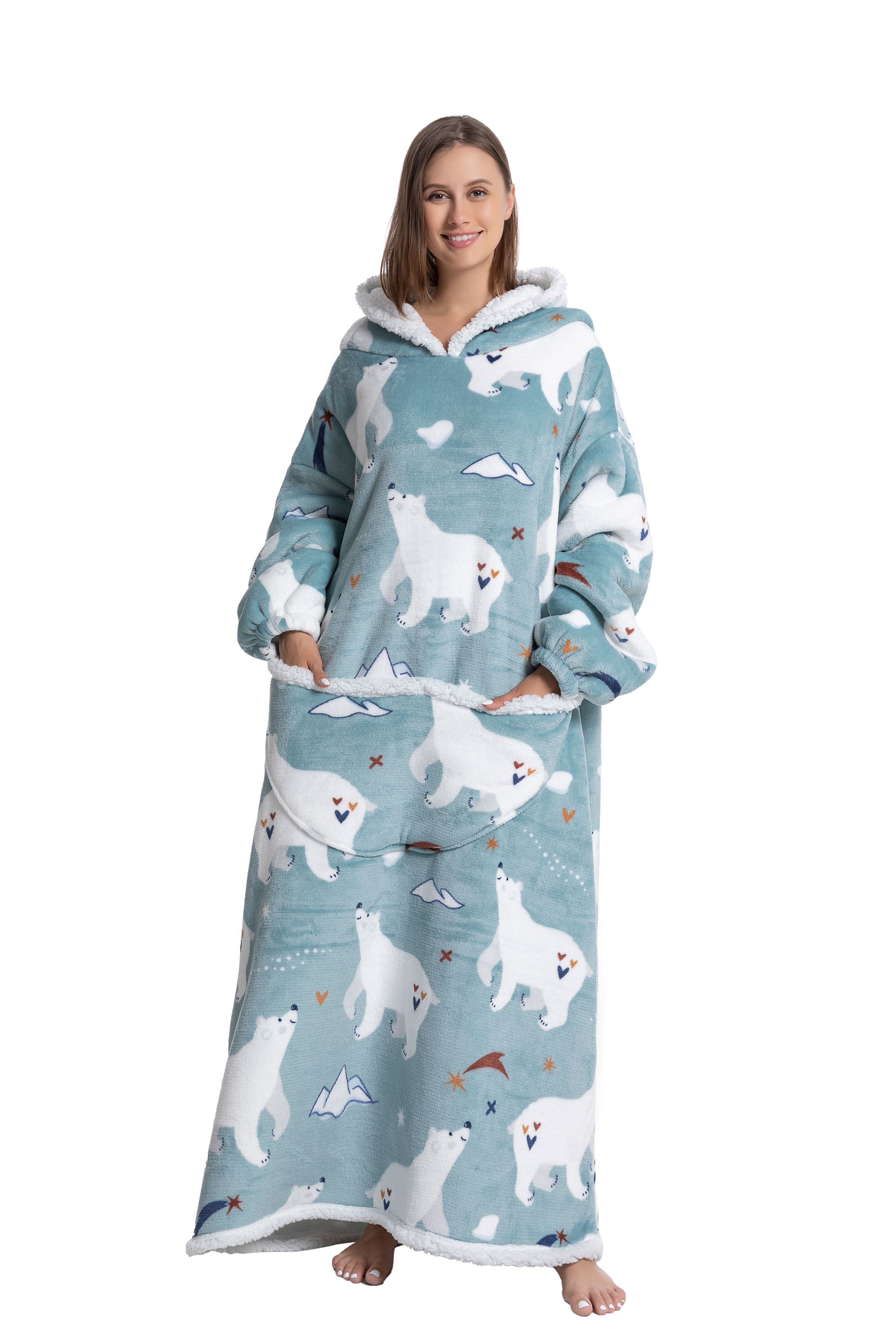 Oversized Wearable Blanket Coz - Sherpa Hoodie Fleece recensione e prezzo