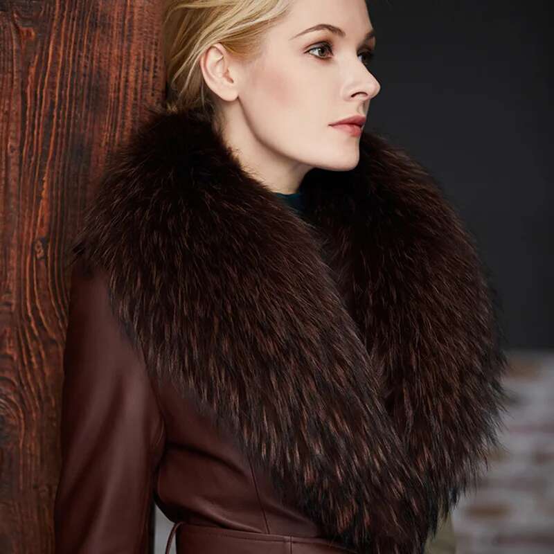 Raccoon Fur Collar Female Wint - Shawl Wrap Winter recensione e prezzo