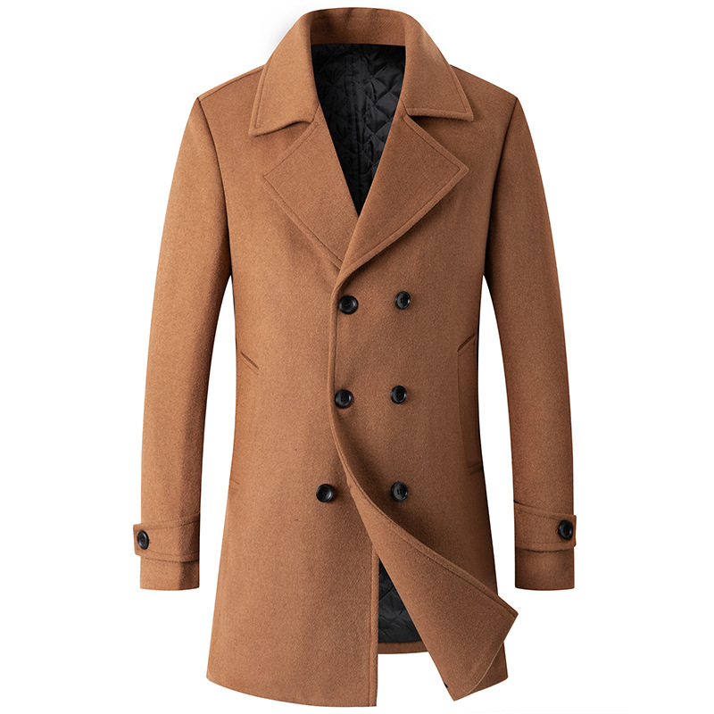 Double Breasted Coat Men Peaco - Wool Coat Peacoat recensione e prezzo
