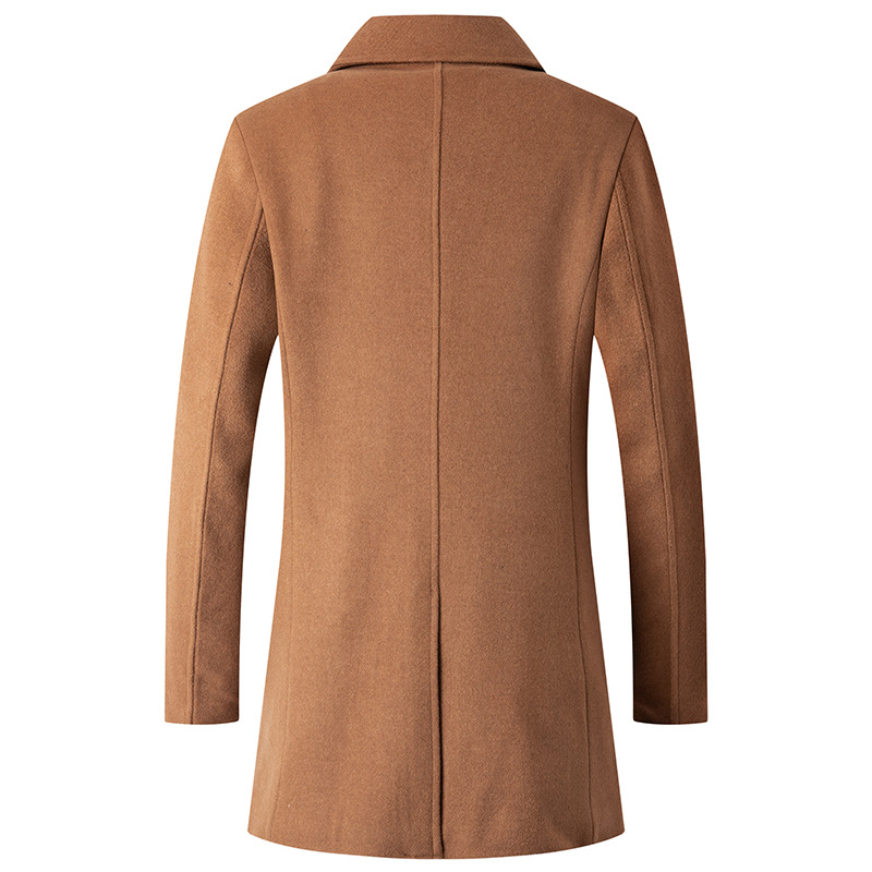 Double Breasted Coat Men Peaco - Wool Coat Peacoat recensione e prezzo