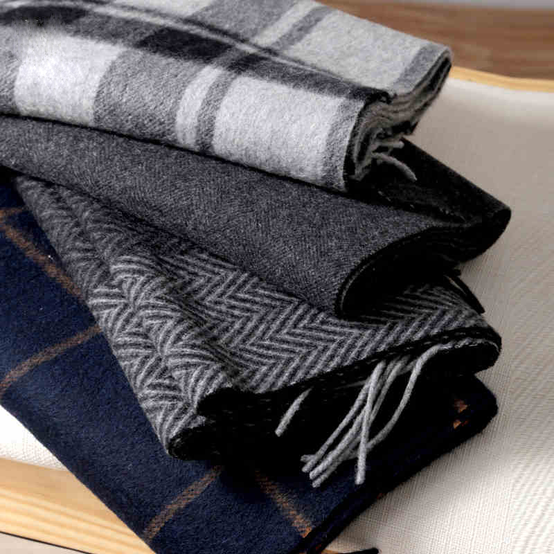 Pashmina Scarf Men Winter Stri - Wool Scarf Men recensione e prezzo