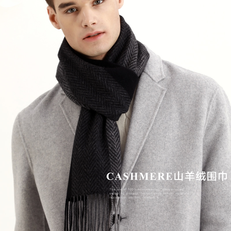 Pashmina Scarf Men Winter Stri - Wool Scarf Men recensione e prezzo