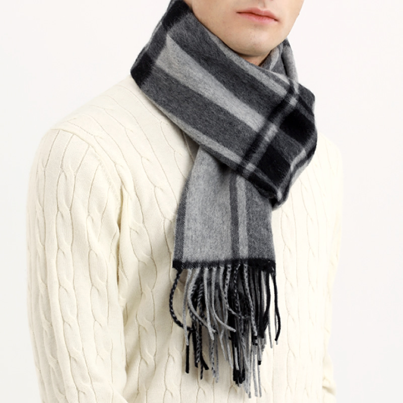 Pashmina Scarf Men Winter Stri - Wool Scarf Men recensione e prezzo
