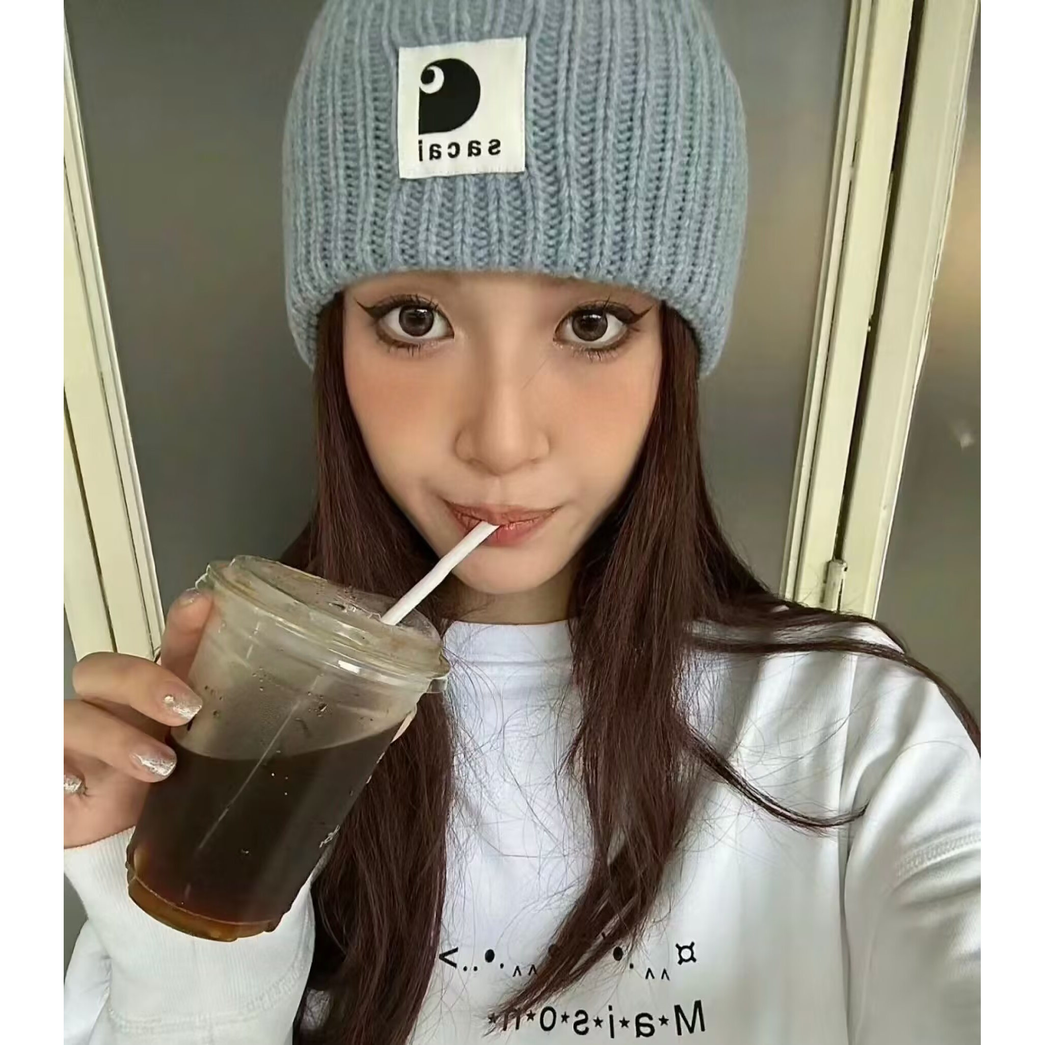 Vuu Sacai Collaborative Patchw - Knit Beanie Hat Warm recensione e prezzo