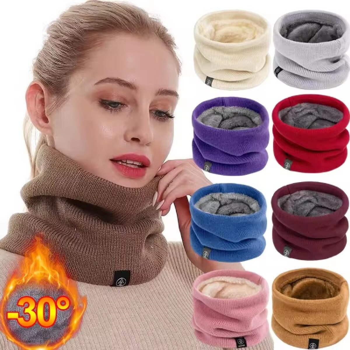 Solid Winter Plush Muffler Woo - Winter Headband Fleece recensione e prezzo