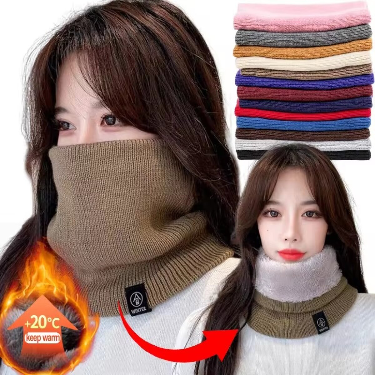 Solid Winter Plush Muffler Woo - Winter Headband Fleece recensione e prezzo