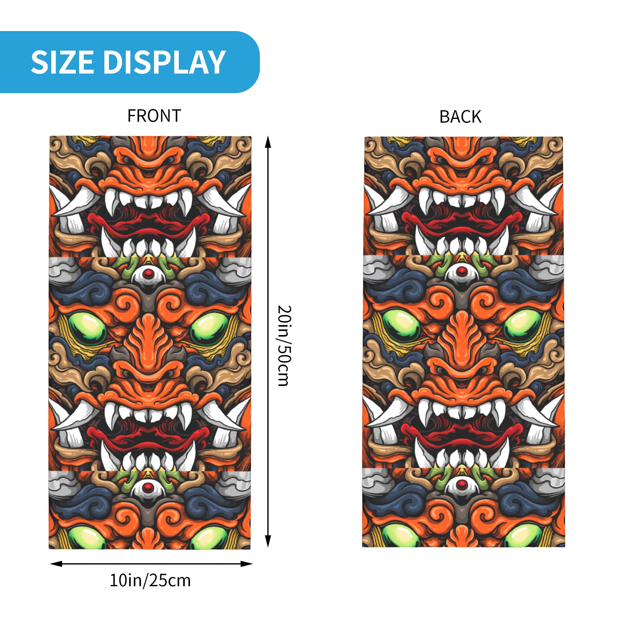 Custom Samurai Demon Oni Winte - Neck Gaiter Fleece recensione e prezzo