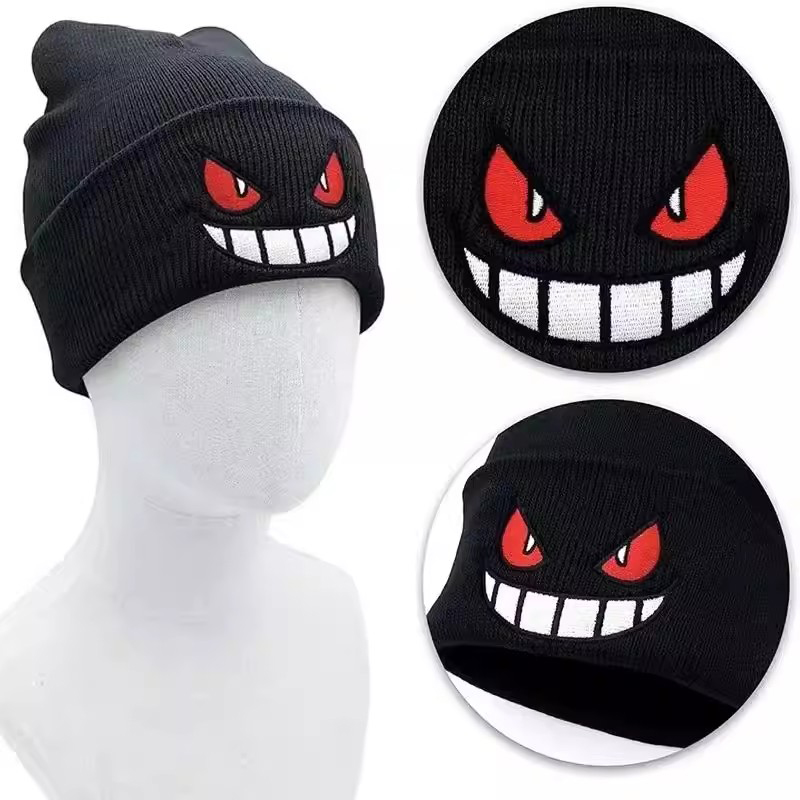 Anime Pokemon Gengar Cute Cart - Knit Beanie Hat Warm recensione e prezzo