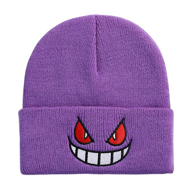 Anime Pokemon Gengar Cute Cart - Knit Beanie Hat Warm recensione e prezzo