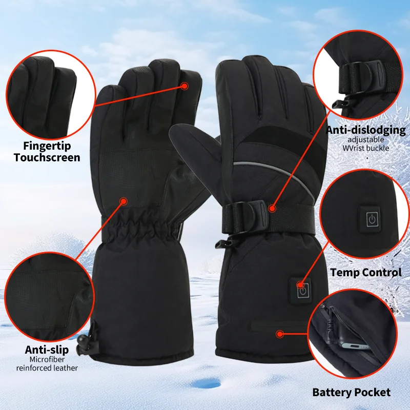USB Rechargeable Heated Motorc - Touch Screen Gloves recensione e prezzo