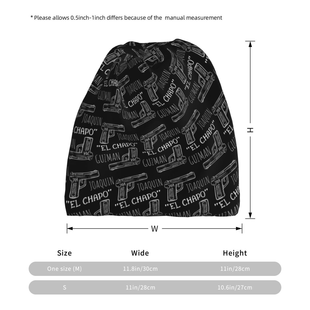 Joaquin El Chapo Guzman Narcos - Knit Beanie Hat Warm recensione e prezzo