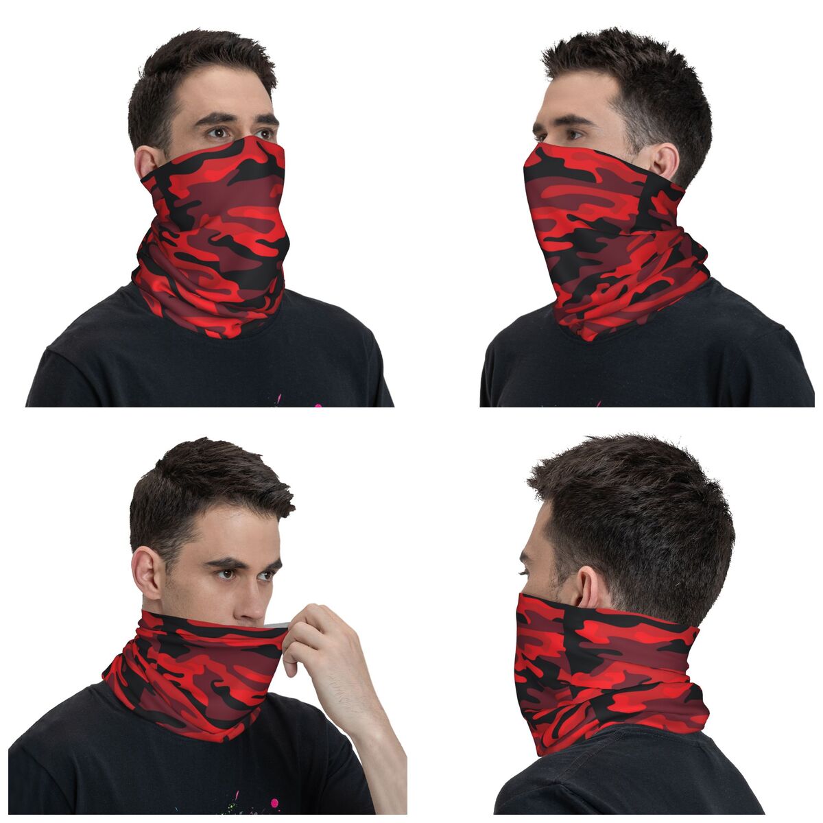 Militaryy Red Camouflage Banda - Neck Gaiter Fleece recensione e prezzo